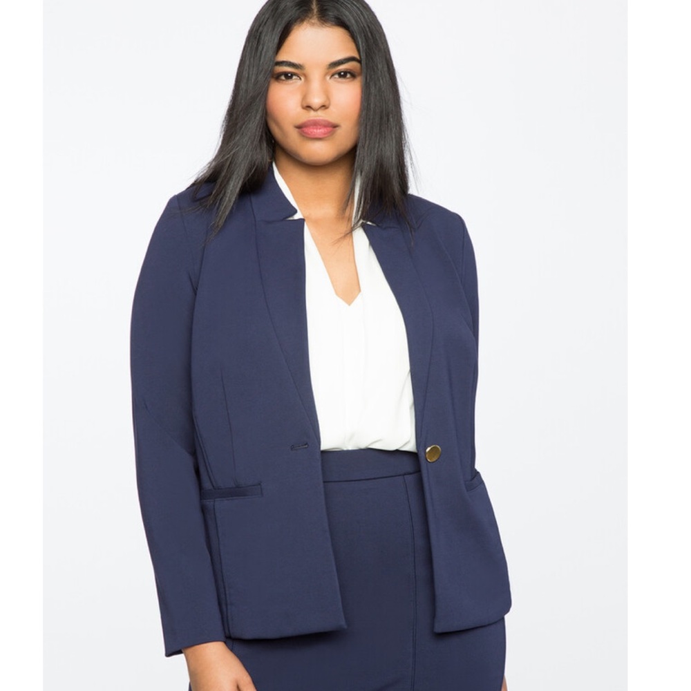 Eloquii Ultimate Stretch Work Blazer with matching pants